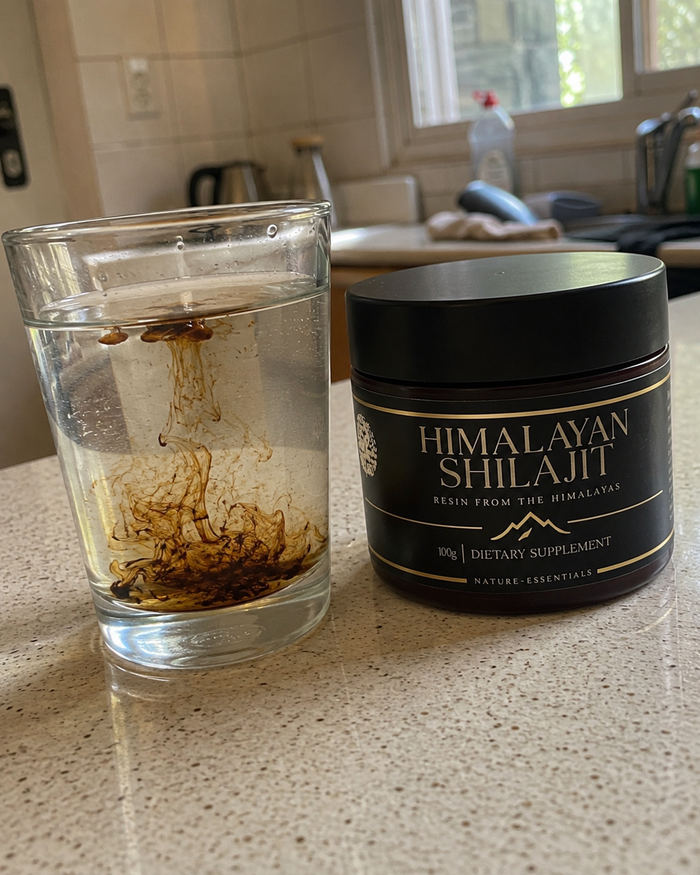 Disuelto en un vaso de agua tibia.