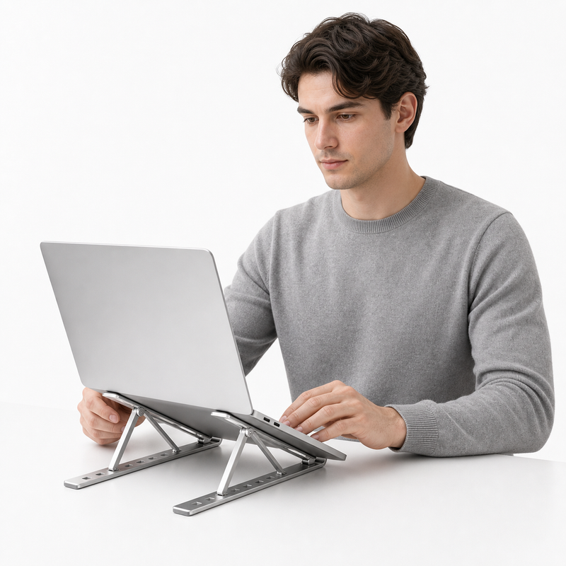 Paso 4: trabajar cómodo con el notebook elevado sobre el soporte Glowi